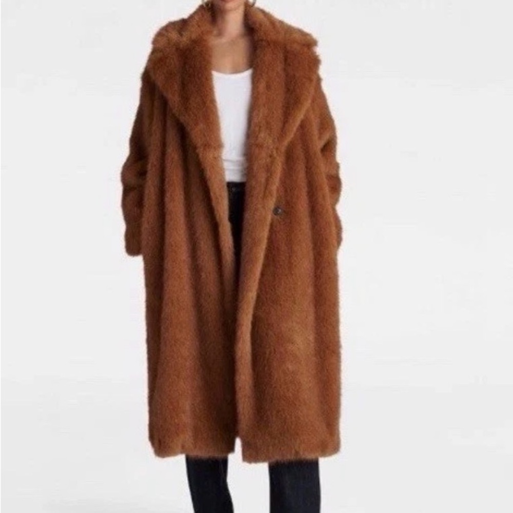 Women's Plush Tan Teddy Coat